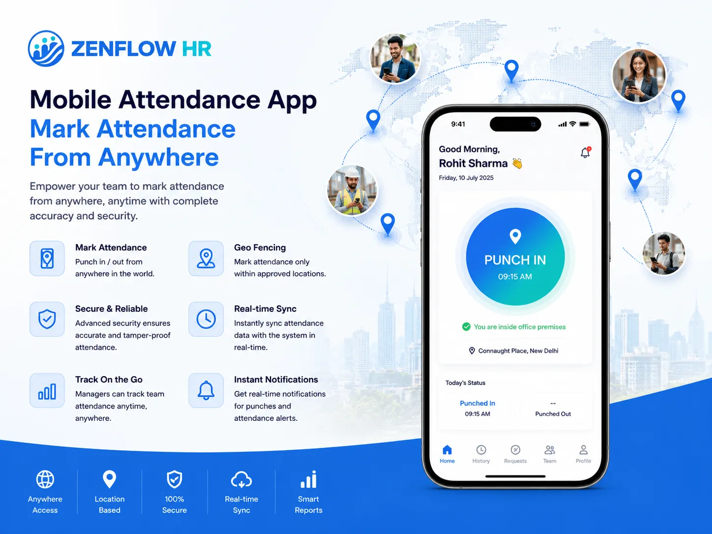 HR Mobile attendance app