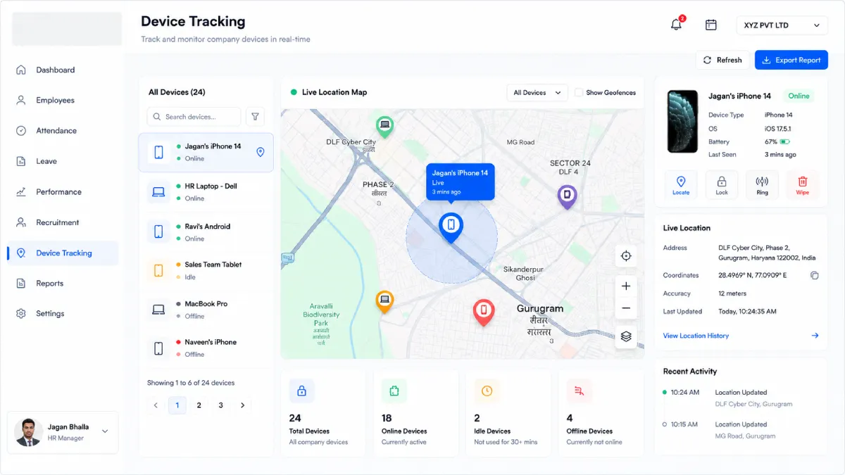 DEVICE TRACKING feature preview