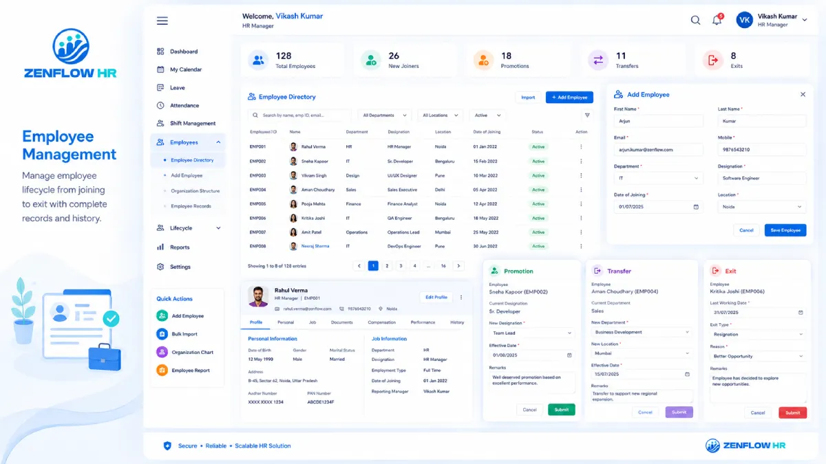 EMPLOYEE MANAGEMENT feature preview