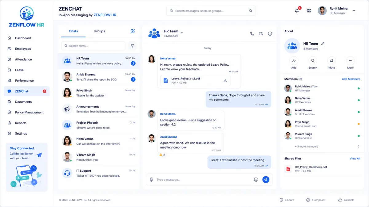 ZENCHAT feature preview